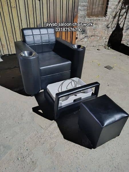 Saloon Chair/Parlour Chair/Facial Bed/Hair Wash Unit/Pedicure/salon 5