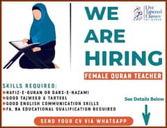 Female Quran Tutor (Online)