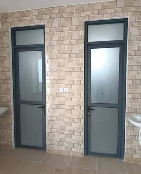 Aluminium UPVC Glass Window Door Work 17