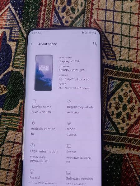 One Plus 7pro PTA Proved 2