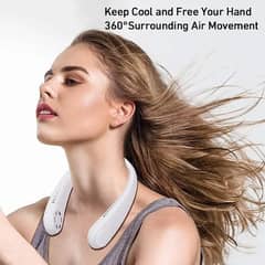 Mini portable neck fan