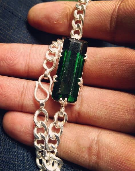 Chandi Bracelate in Green Stone 2