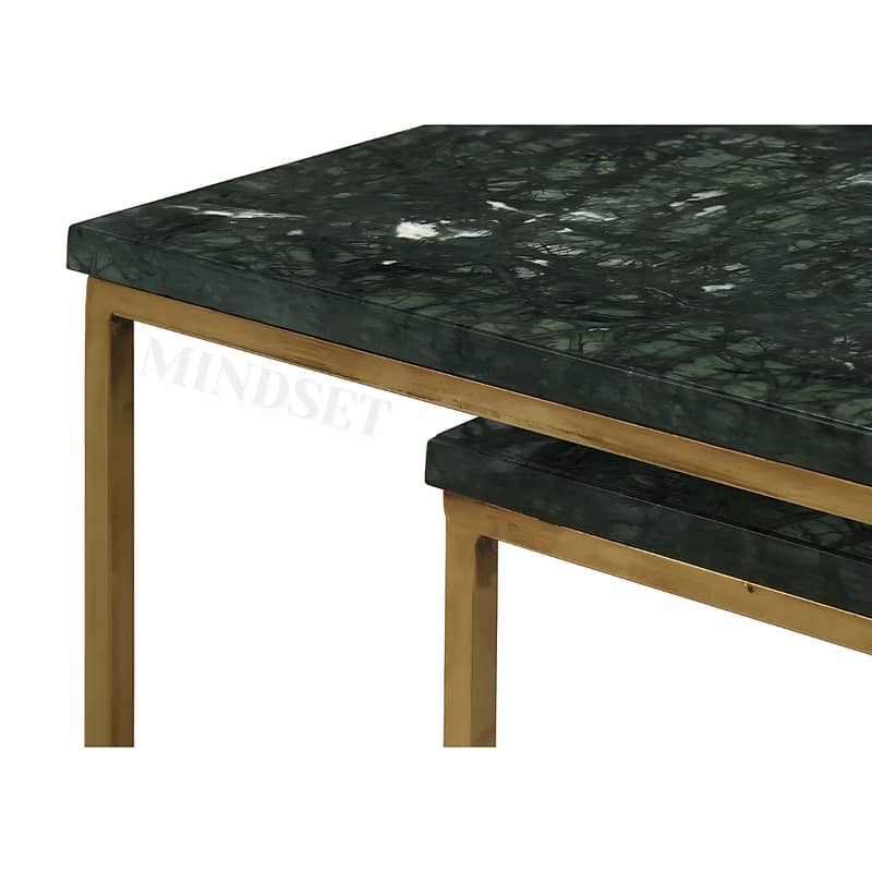 3 Piece Marble Texture Tables, Space-Saving Sofa Side Table 4