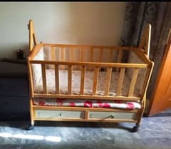 Wooden baby cot bed for sale