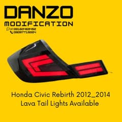 Honda civic Rebirth lava tail lights available now