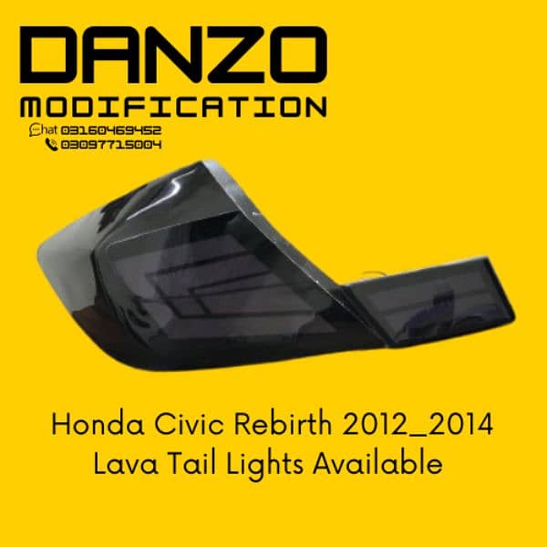 Honda civic Rebirth lava tail lights available now 1