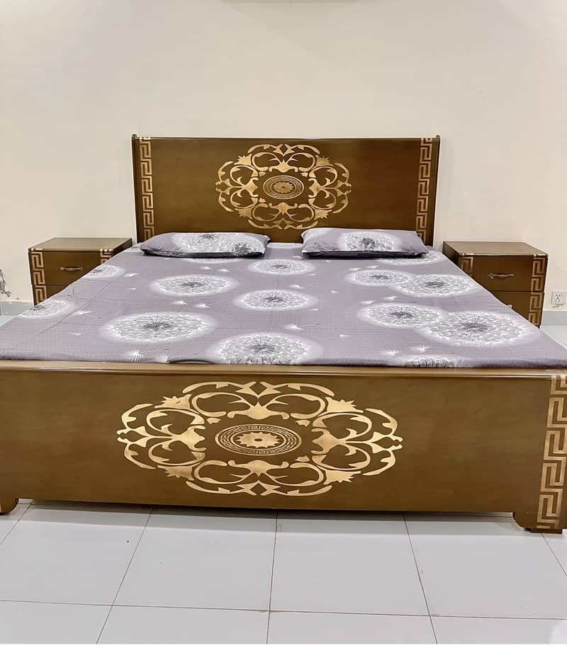 Bed with Side tables (urgent sale) 0