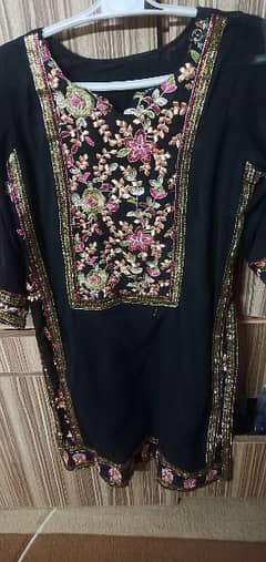 Formal kurti small size , jorget chifon,, just one hour uses