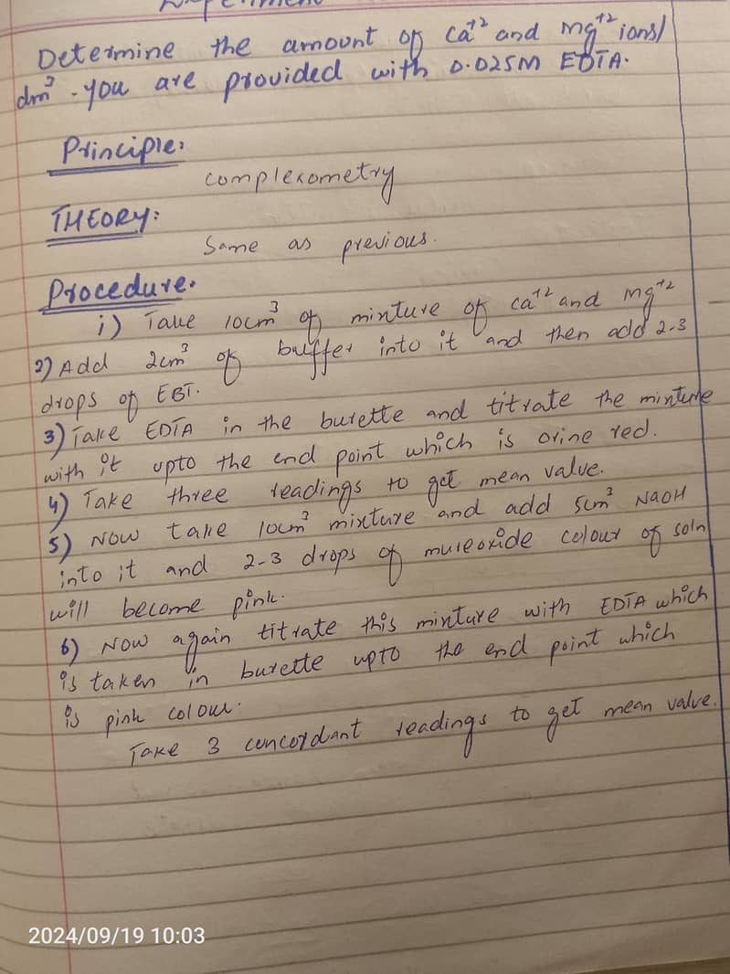 Handwriting job 5