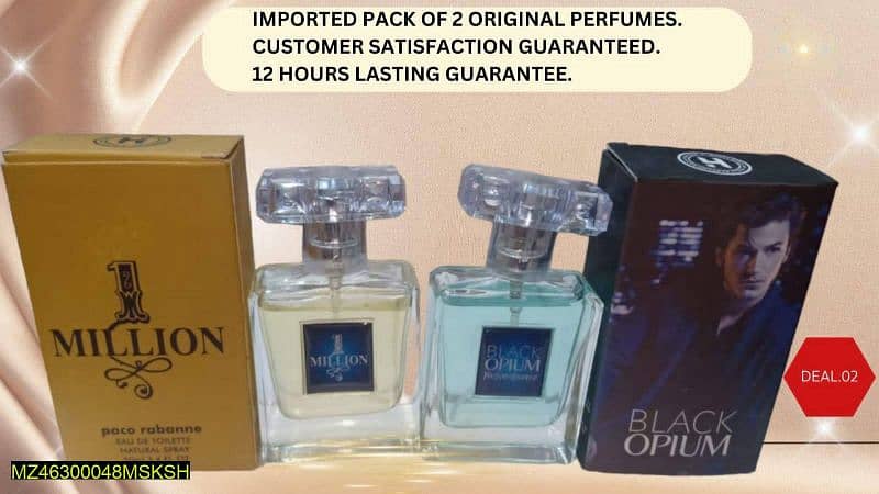 •  Pack Of 2
•  Package Includes: 2 x Perfumes 0