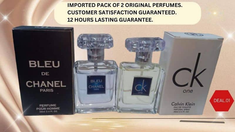 •  Pack Of 2
•  Package Includes: 2 x Perfumes 1