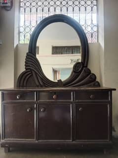 wooden mirror