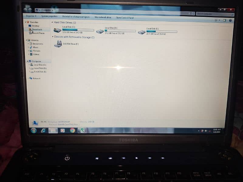 Toshiba satellite. 2gb Ram 128 GB Hard ( exchange with android mobile) 7