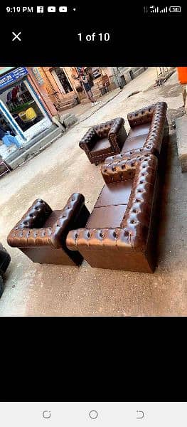 sofa set office, Table, Revolving chair available 3