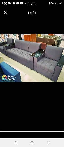 sofa set office, Table, Revolving chair available 5