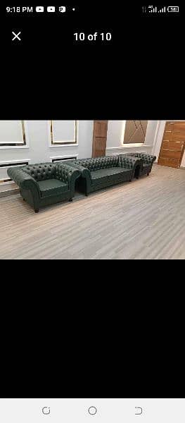 sofa set office, Table, Revolving chair available 6