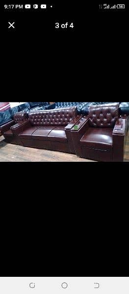 sofa set office, Table, Revolving chair available 8