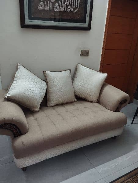 Designer sofa set with cushions for sale 5