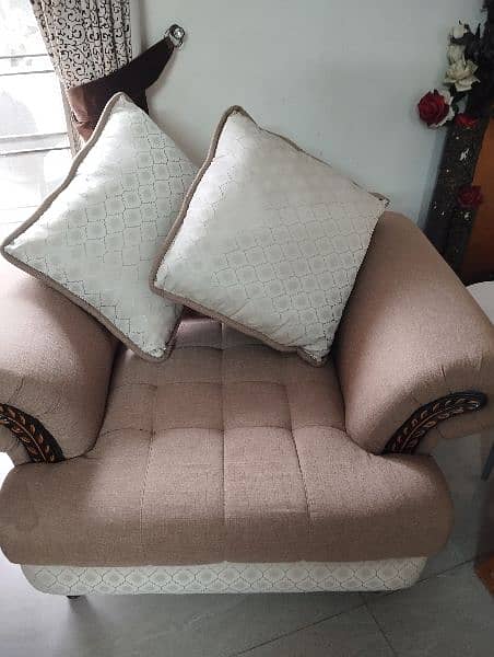 Designer sofa set with cushions for sale 8