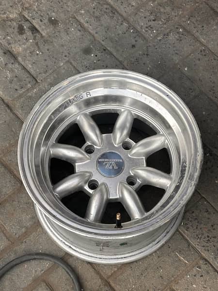 Watanabe 13” Deep Dish Rims !! 114 PCD Best for JDM rides 6