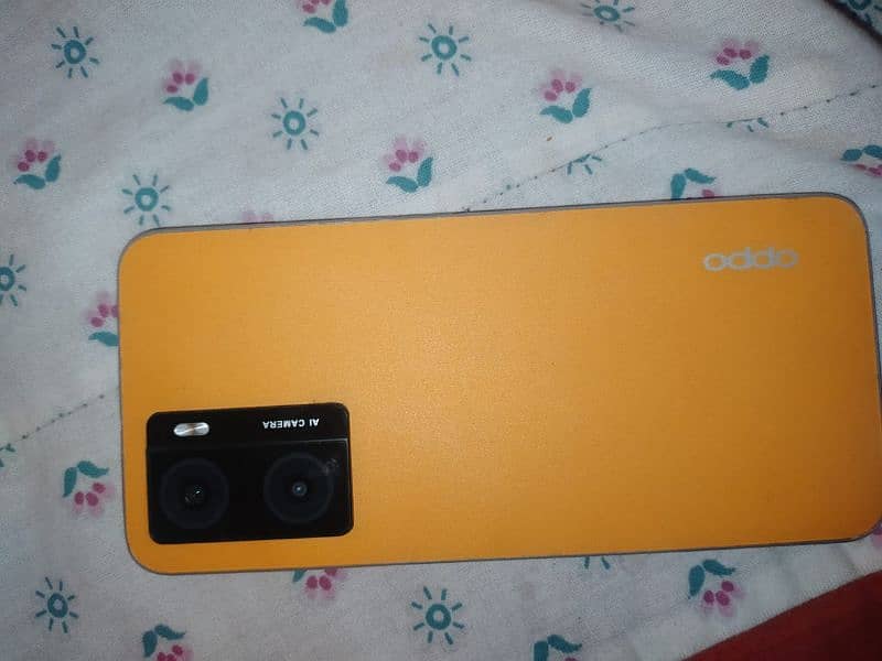 oppo A57 8gb ram 256 gb rom storage yellow orange colour 2