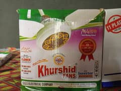 assalamualaikum I'm selling khursheed Ac Dc fan jo k new hai daba pack