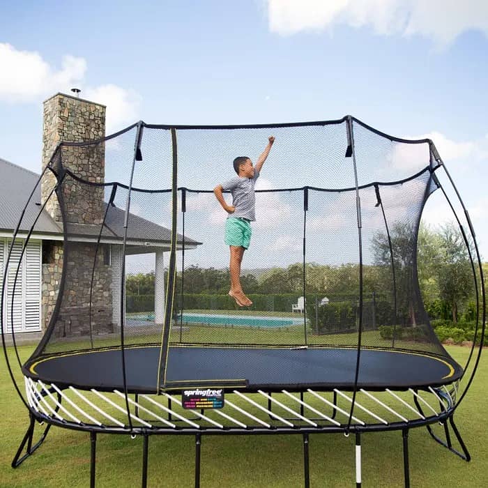 rampoline | Jumping Pad | Round Trampoline | Kids Toy|With safety net 9