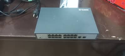 PoE switch 16ports(10/100) with 2UPLINKS (Gigabit)