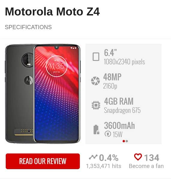 Moto Z4 PTA approve 4 128 2