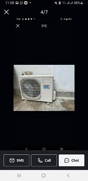 Mitsubishi  1 ton ac orignal  gas par koi tanka nhi hai 4