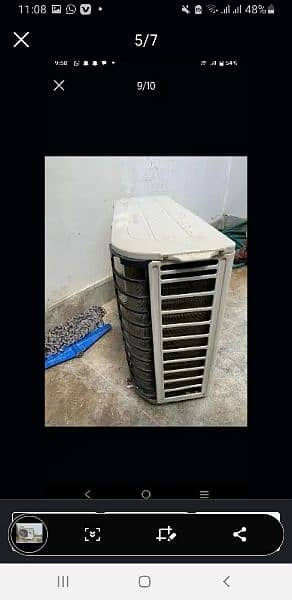 Mitsubishi  1 ton ac orignal  gas par koi tanka nhi hai 5