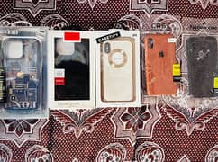 Iphone 14 pro max 2 cover 1 leather cover and 3 Iphone x/xs covers.