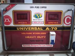 UNIVERSAL stabilizer Model A-70 7000 Watts for