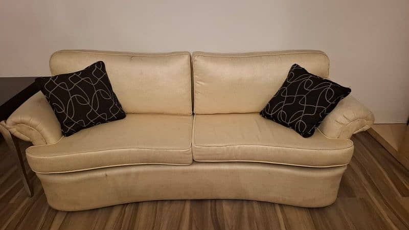 Sofa / 3 seater / dewan / 2 wooden chairs / furniture for sale 1