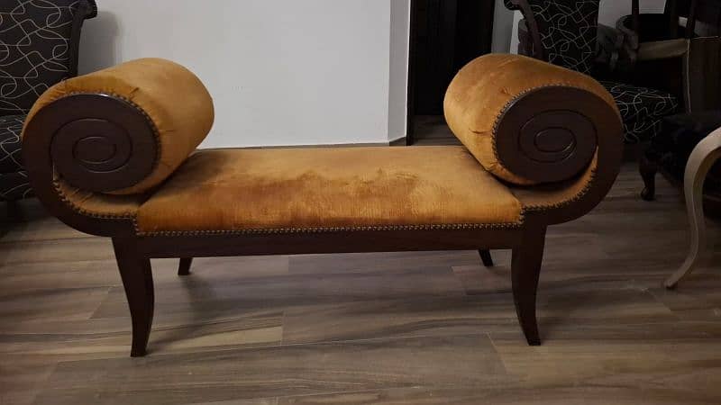 Sofa / 3 seater / dewan / 2 wooden chairs / furniture for sale 2