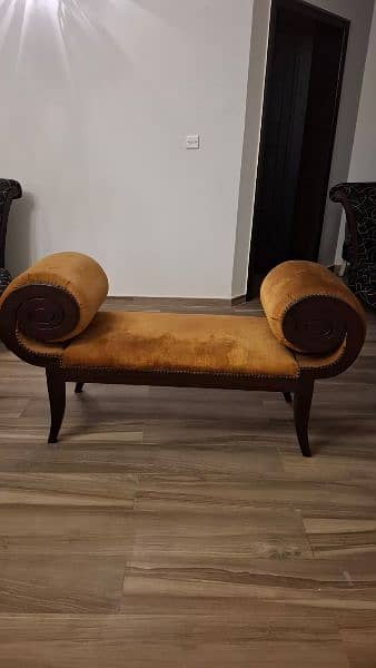 Sofa / 3 seater / dewan / 2 wooden chairs / furniture for sale 4