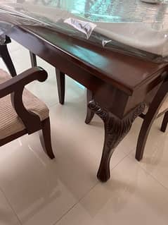 BRAND NEW WOODEN DINING TABLE AND CHAIRS