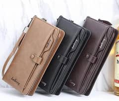 Men's Leather Long Wallet