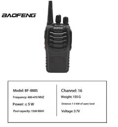 * BF-888S Walkie Talkie – Long-Range Two-Way Radio for Sale! 0