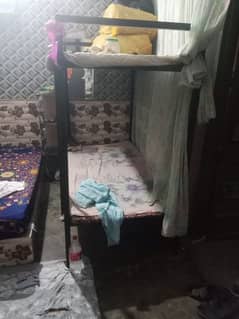 double bed for hostel new condition