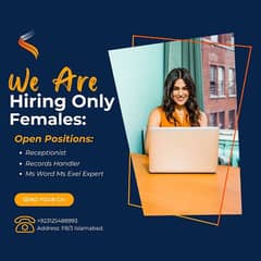 We are hiring female and male