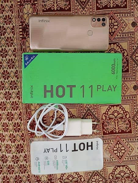 Infinix hot 11play 10/10 condition 4 64 gb urgently sale 1