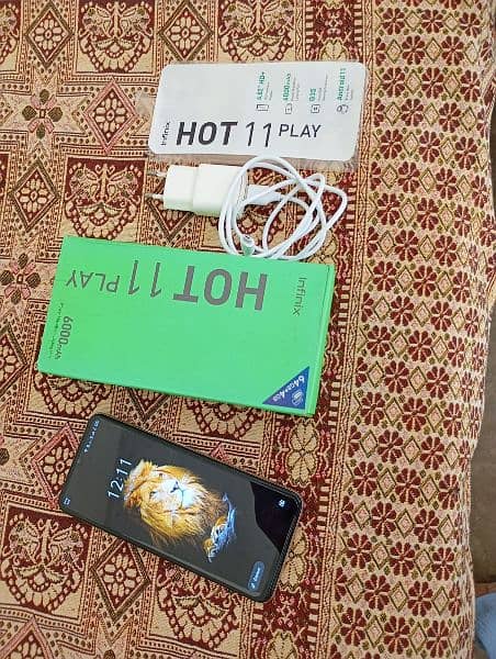 Infinix hot 11play 10/10 condition 4 64 gb urgently sale 5