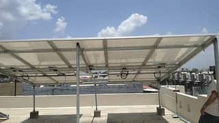 Iron Roof top Elevated / Aluminium solar panel mounting structure 0