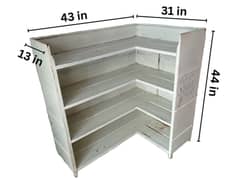 Metal Book Rack (White)