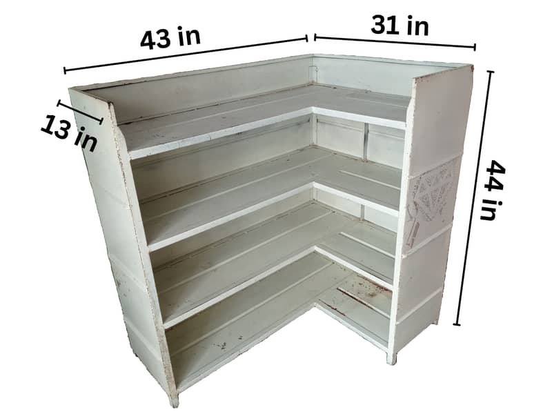 Metal Book Rack (White) 0