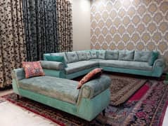 9 seater l shaped sofa and 3 seater seethi