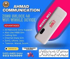 ZonG 4G Wingle All Sim support Available.