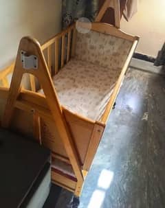 wooden Baby bed cot for sale in good condition