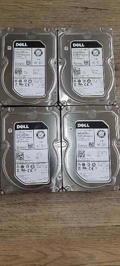 Dell 4tb SAS 3.5 7.2k 12gbps hard drive  quantity available